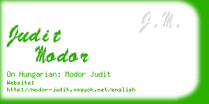 judit modor business card